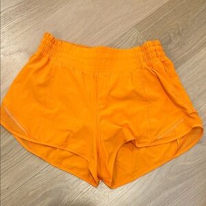 lululemon athletica Women’s Bright Orange Athletic Shorts